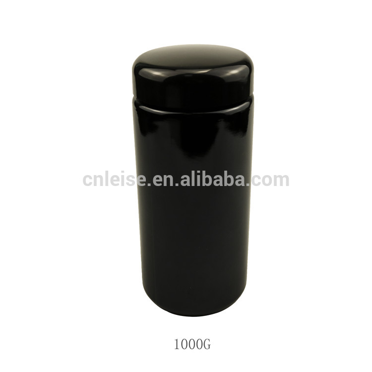 200g Uv Black Dark Violet Stash Jar For Herb 200ml 500g Uv Glass Jar Smell Proof Air Tight Storage Glass Jar