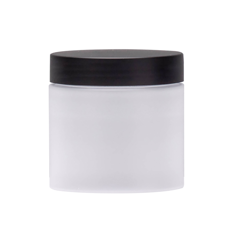 200g empty wide mouth 200ml 70*71.3mm frosted skin care cream jar PET powder matte plastic jar