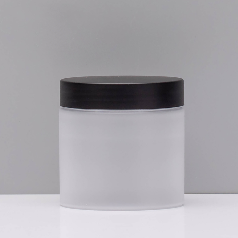 200g empty wide mouth 200ml 70*71.3mm frosted skin care cream jar PET powder matte plastic jar