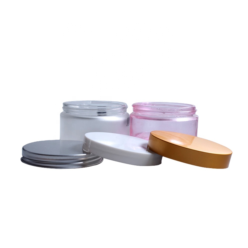 200g facial cream glass jar for cosmetic with plastic cap