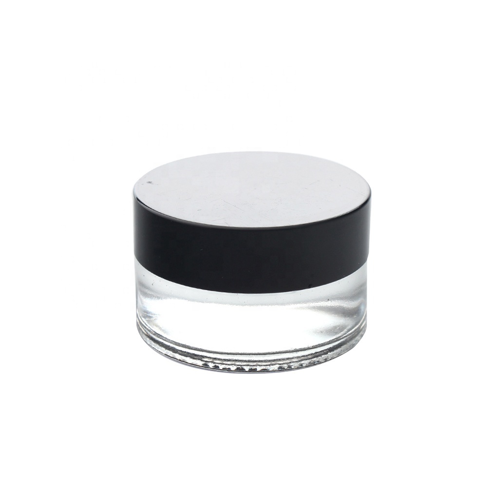 200g facial cream glass jar for cosmetic with plastic cap