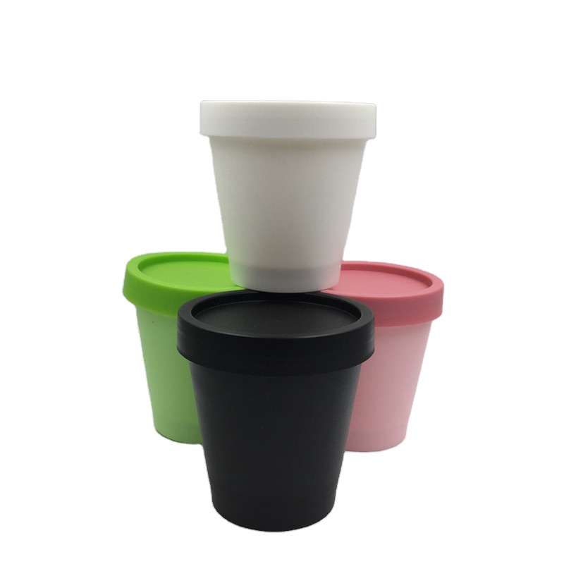 200ml 200g PP Empty Green Pink White Black Plastic Cosmetic Cream Container Jar for Cosmetics Packaging