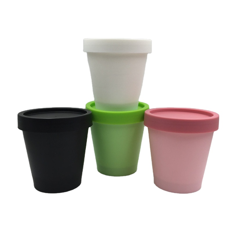 200ml 200g PP Empty Green Pink White Black Plastic Cosmetic Cream Container Jar for Cosmetics Packaging