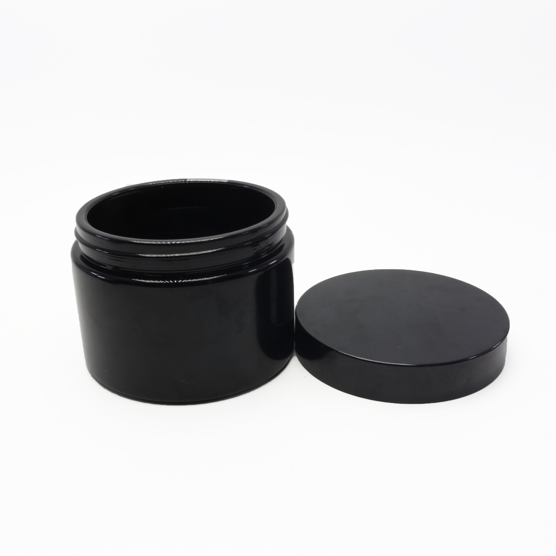 200ml 200g glass jars black violet thick wall jar for cbd cream cosmetic containerDV310E