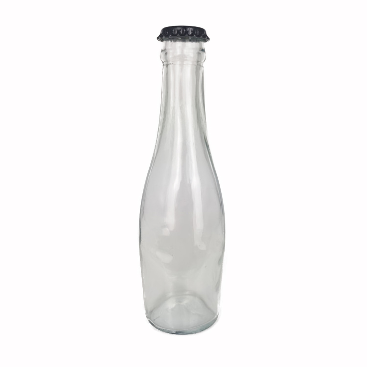 200ml 20cl glass soft drinks bottle for carbonated drinks with crown top cover