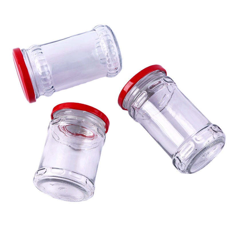 200ml 220ml 240ml 280ml mermeladas frasco glass jar with metal lid for blueberry jam pickle