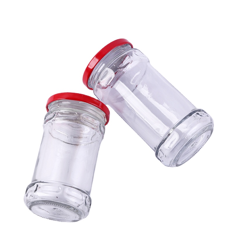 200ml 220ml 240ml 280ml mermeladas frasco glass jar with metal lid for blueberry jam pickle