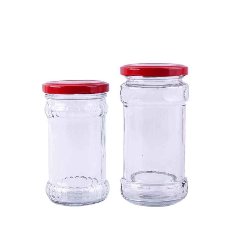 200ml 220ml 240ml 280ml mermeladas frasco glass jar with metal lid for blueberry jam pickle