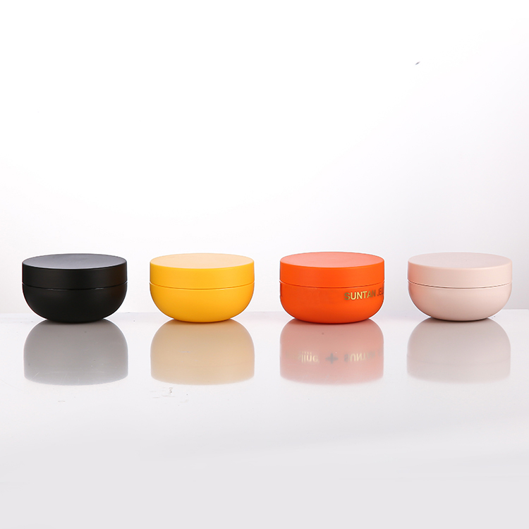 200ml  250ml 300ml 500ml Matte Surface PP Plastic Cosmetic Face Cream Jar