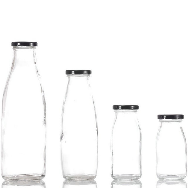 200ml 250ml 500ml 1000ml milk drinking glass bottle glass bottle for juice