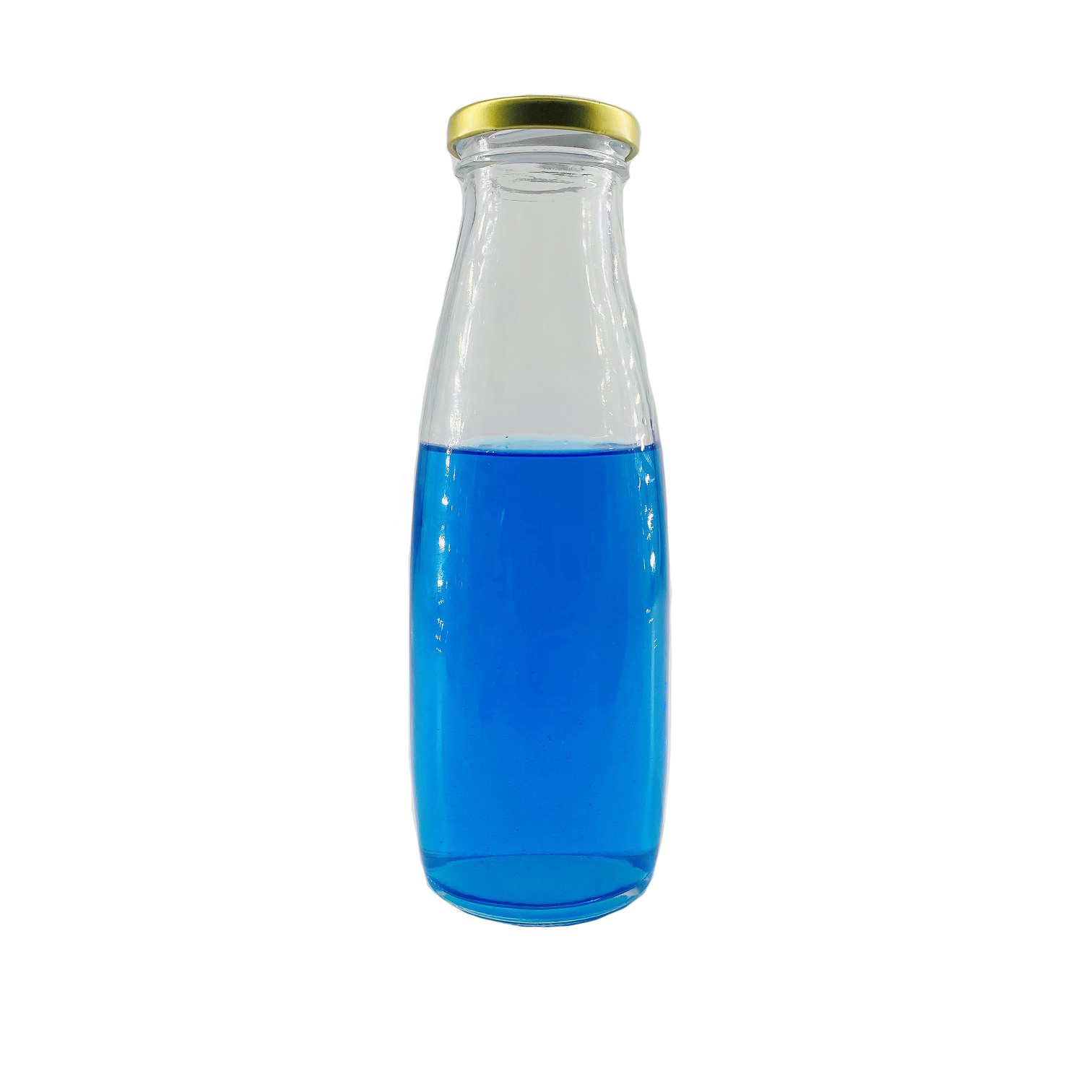 200ml 250ml 500ml empty glass milk juice beverage bottle with plastic lid