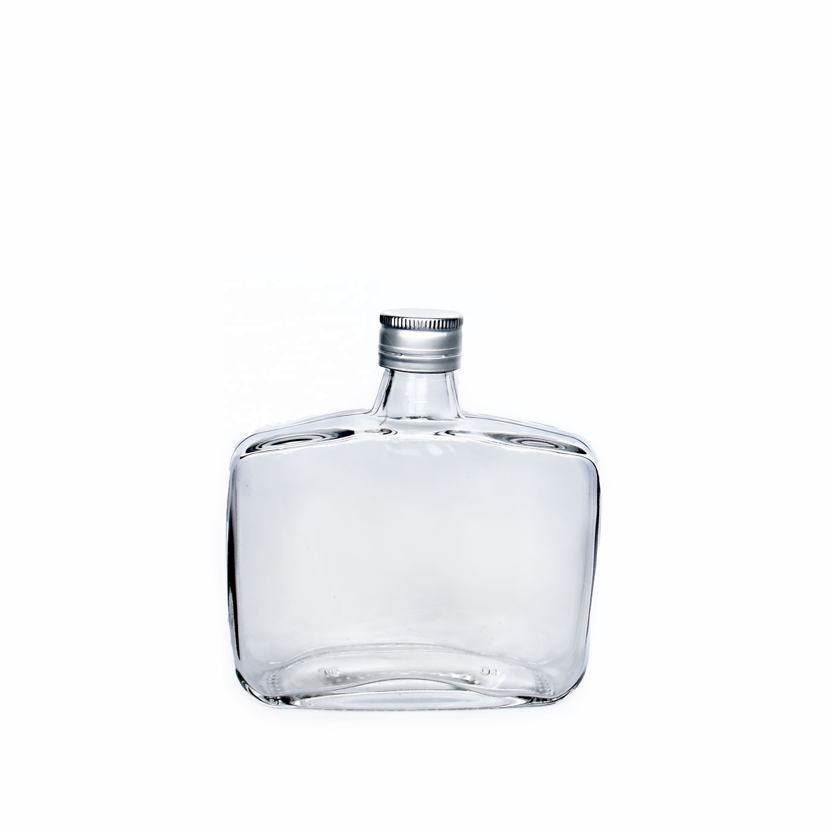 200ml 250ml Flat Whisky Glass Bottle Cold Brew Coffee Hip Flask Glass Bottle