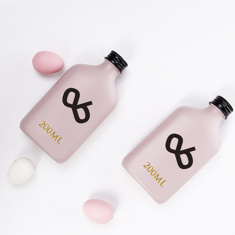 200ml 250ml Glass Clear Juice Bottle Cold Brew Coffee Bottle Beverage Wine Drinking Milk Water Glass Bottle