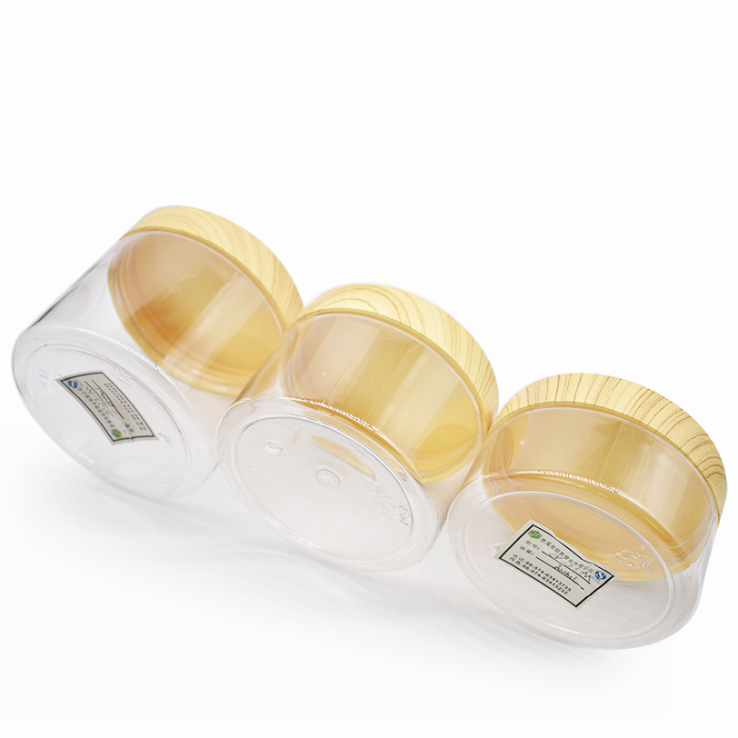 200ml 300ml 400ml 500ml 800ml 1000ml cosmetic packaging cream jars with plastic bamboo cap