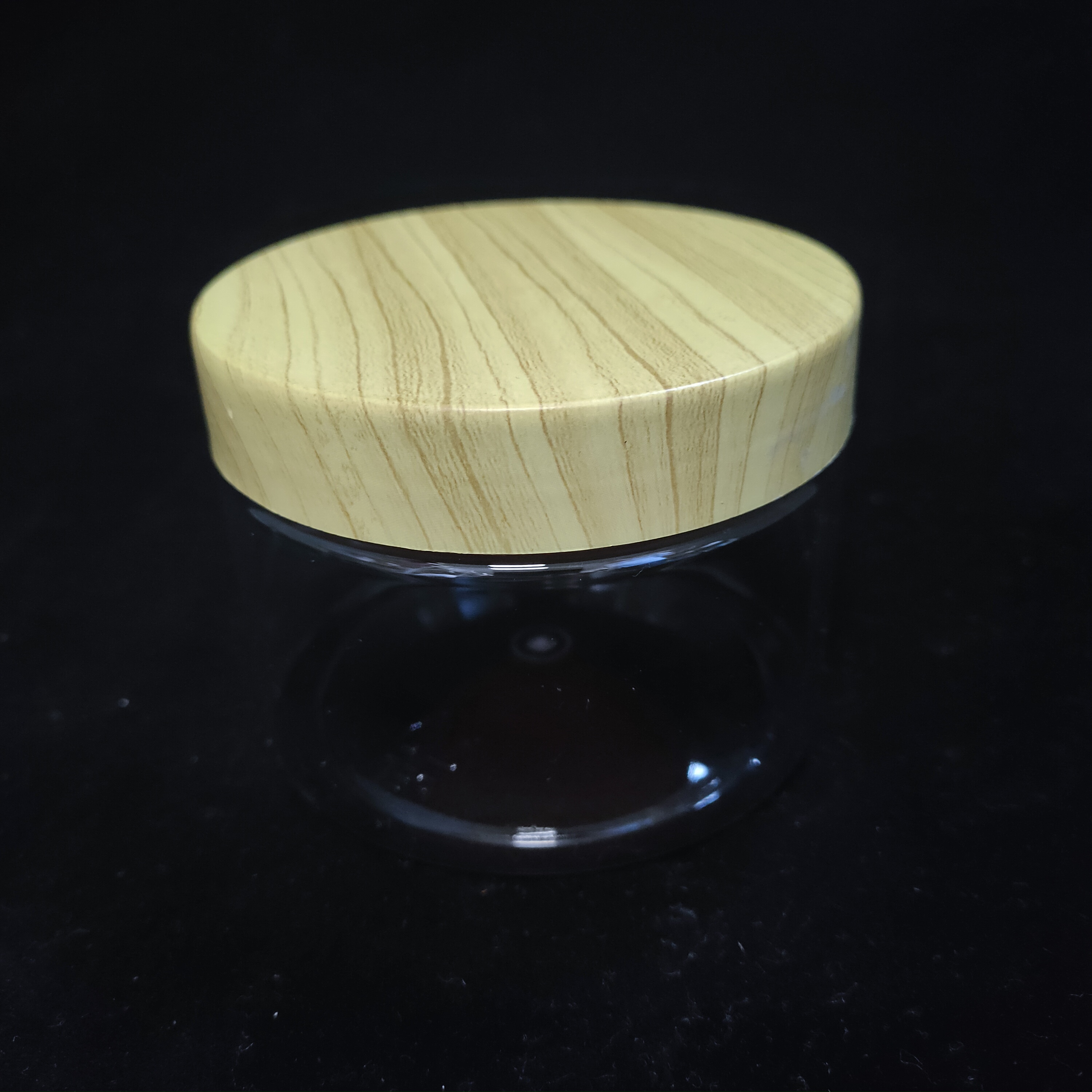 200ml 300ml 400ml Clear Plastic PET Jar Plastic Jar with Lid White Inner Seal