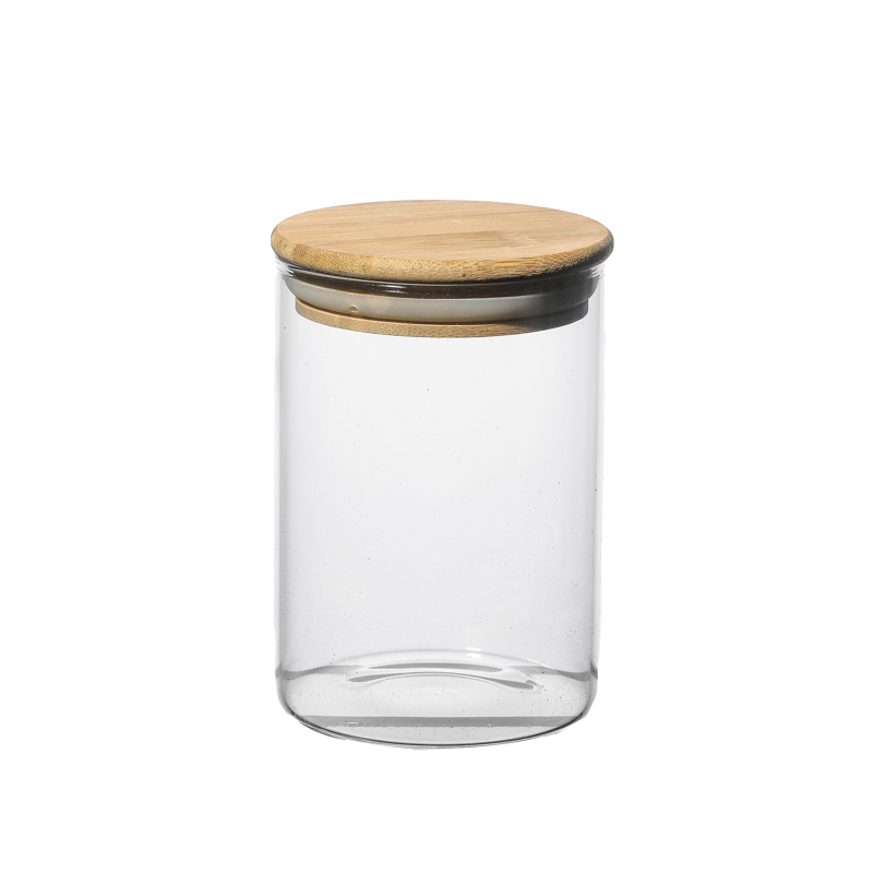 200ml 300ml 500ml 780ml 1000ml high borosilicate glass container for dried round food glass jar wholesale