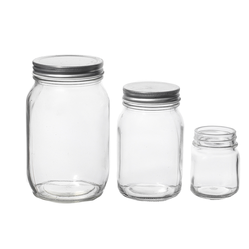 200ml 300ml 500ml Glass Mason Jars Flint High Quality Customize Storage Food Glass Jar Manufacturers