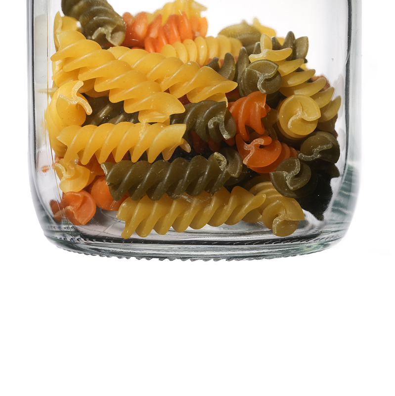 200ml 300ml 500ml Kitchenware Clear Flint High Quality Metal Lids Storage Food Glass Jar Manufacturers