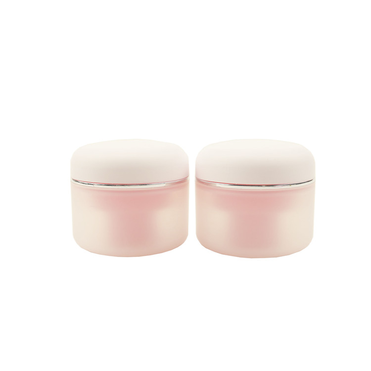 200ml 300ml 500ml Plastic PP white cosmetic jar / empty box container for body / face /facial / eye cream with sealing line