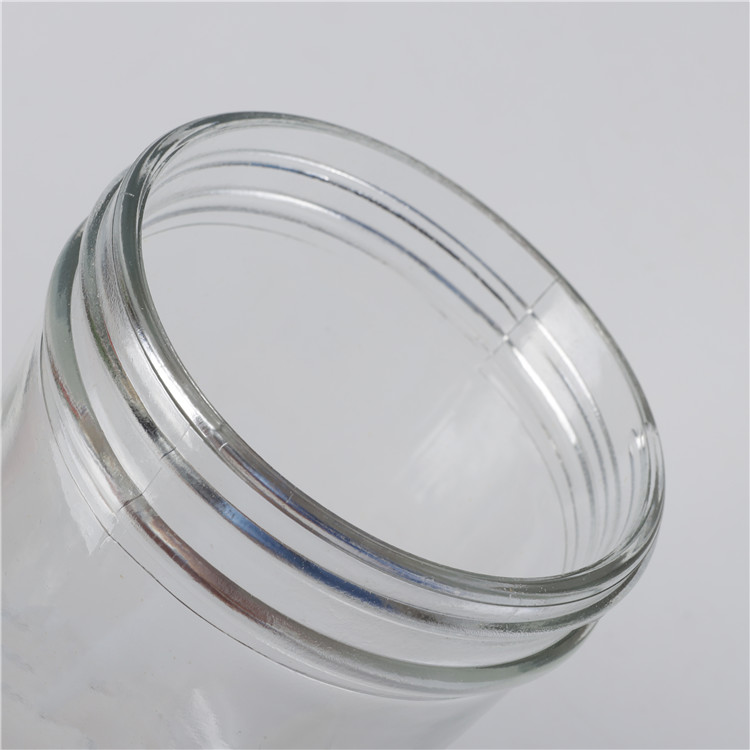 200ml 350ml 500ml wide mouth glass taper shape jar for jam canning food storage
