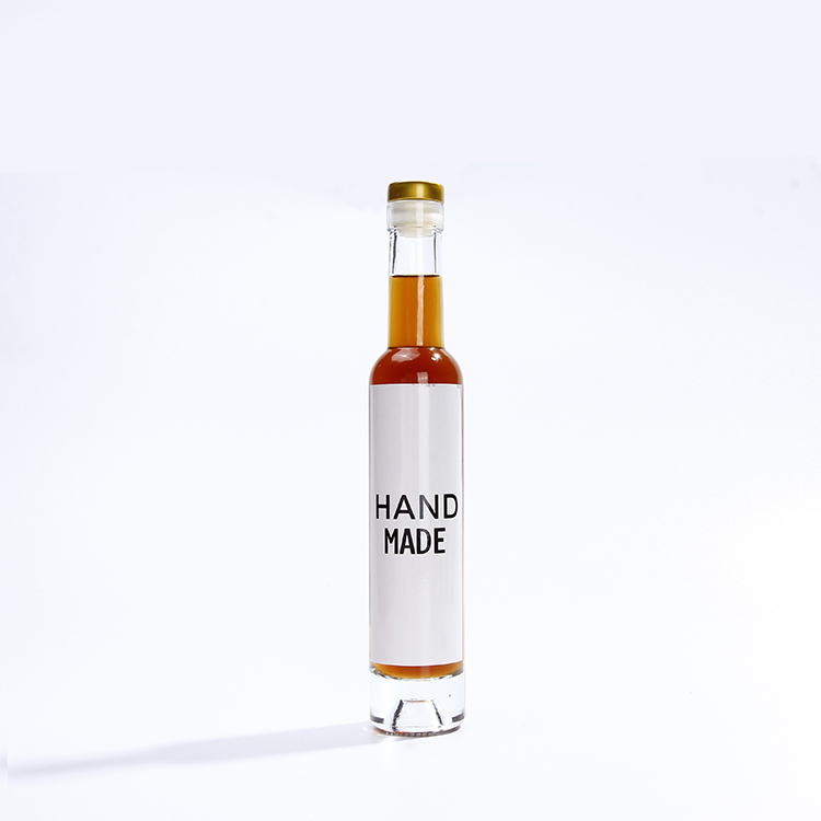 200ml 375ML Clear Bellissima Ice Wine Bottles Cork Finish For Vodka