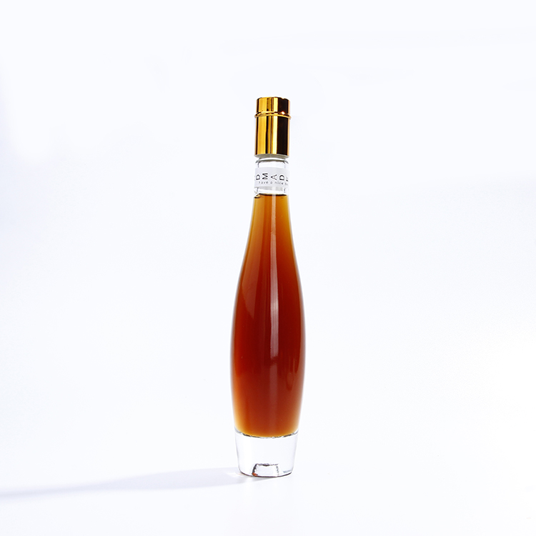 200ml 375ML Clear Bellissima Ice Wine Bottles Cork Finish For Vodka