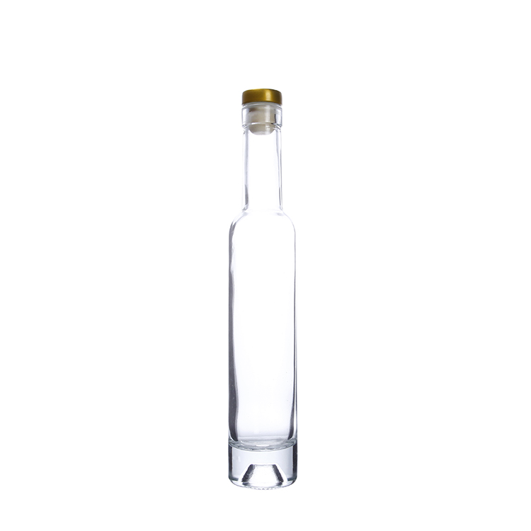 200ml 375ML Clear Bellissima Ice Wine Bottles Cork Finish For Vodka