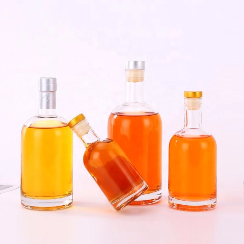 200ml 375ml 500ml 700ml 750ml 1000ml black glass bottle vodka spirit wine bottle for liquor