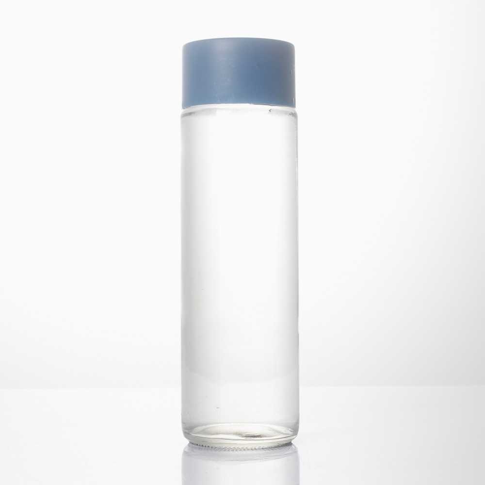 200ml 375ml 500ml 750ml 1000ml customized frosted voss water glass bottle with plastic screw cap