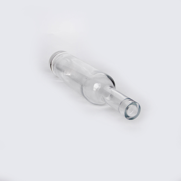 200ml 375ml 500ml 750ml High Flint Glass Ice Wine Bottle With Cork For Vodka Gin With Cork