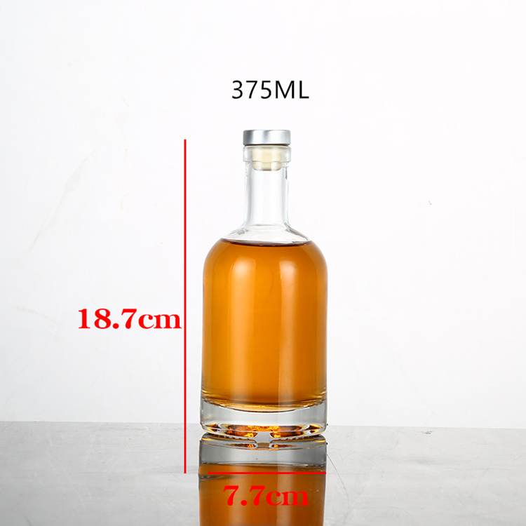 200ml 375ml 500ml 750ml high grade empty clear glass wine bottle glass vodka bottle with lid