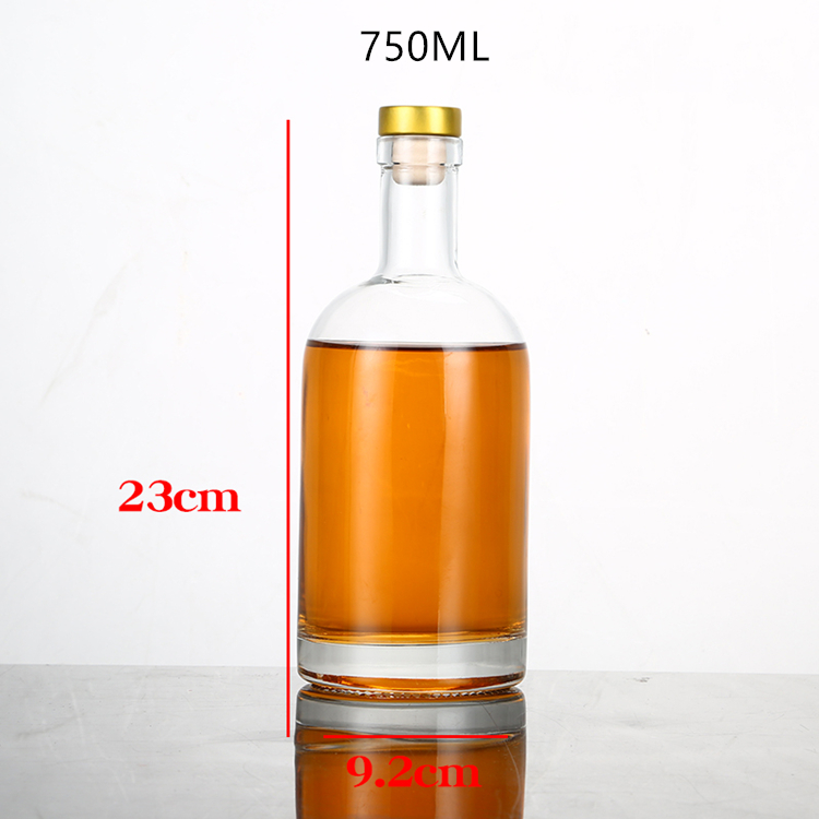 200ml 375ml 500ml 750ml high grade empty clear glass wine bottle glass vodka bottle with lid