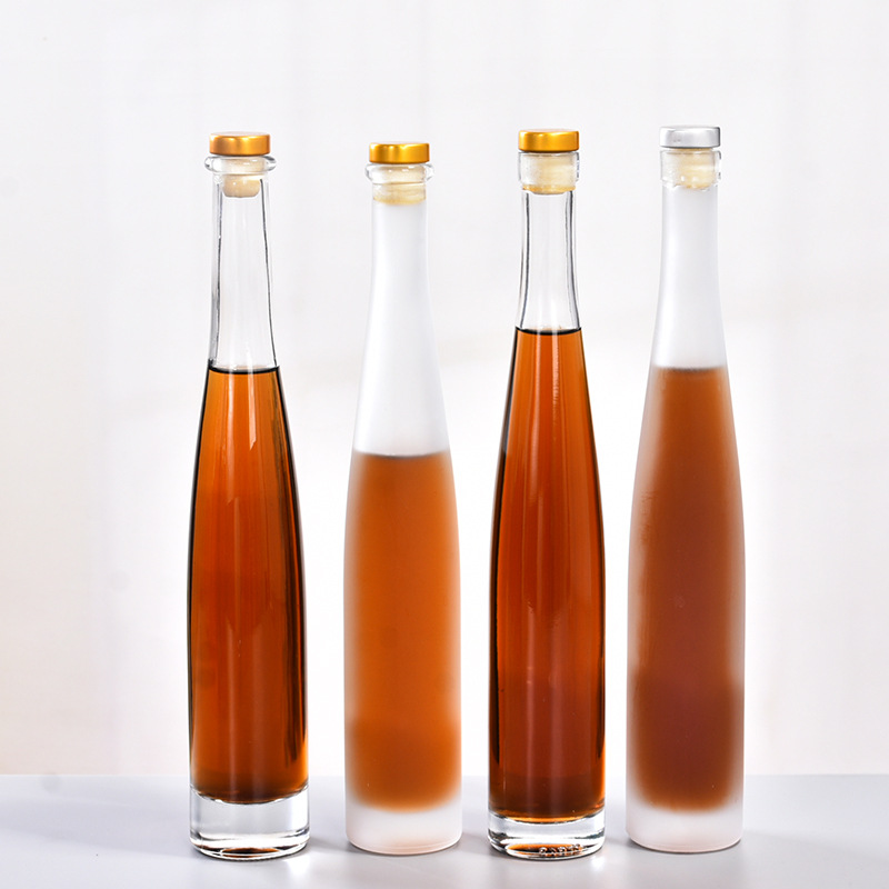 200ml 375ml 500ml empty vodka glass bottle with synthetic cork empty wine bottle for liquor and whisky