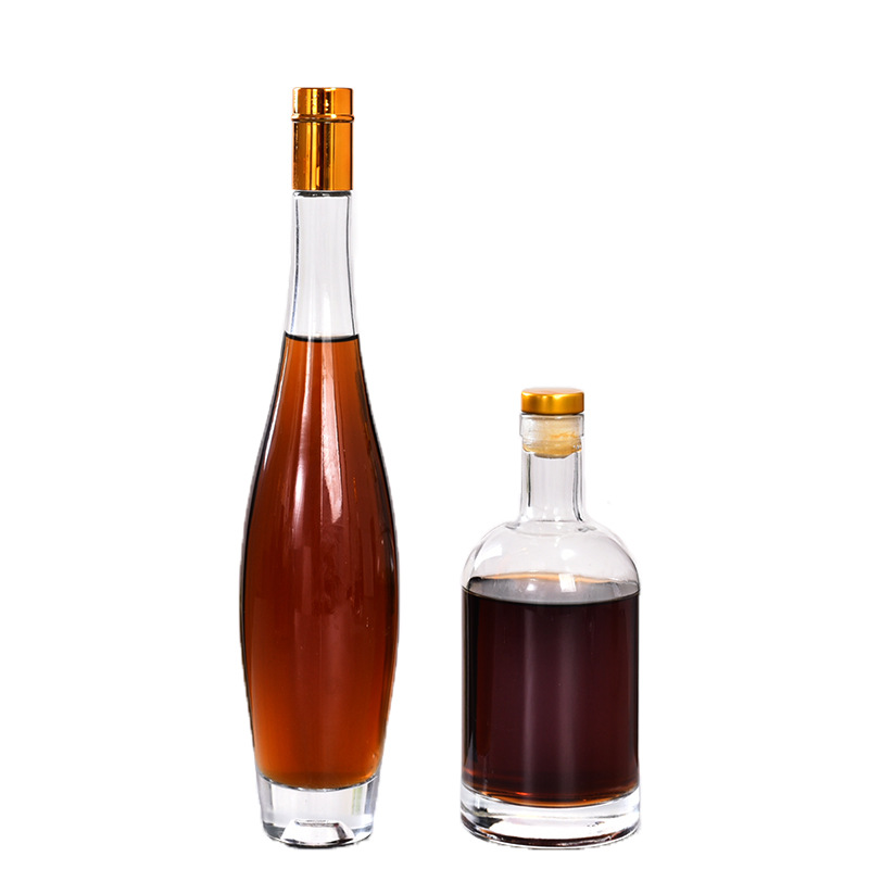200ml 375ml 500ml empty vodka glass bottle with synthetic cork empty wine bottle for liquor and whisky