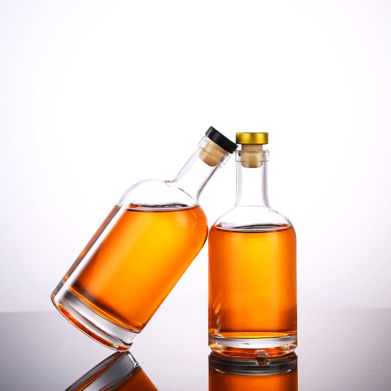 200ml 400ml 500ml 750ml 1000ml Bottle Glass Vodka Spirit Bottle