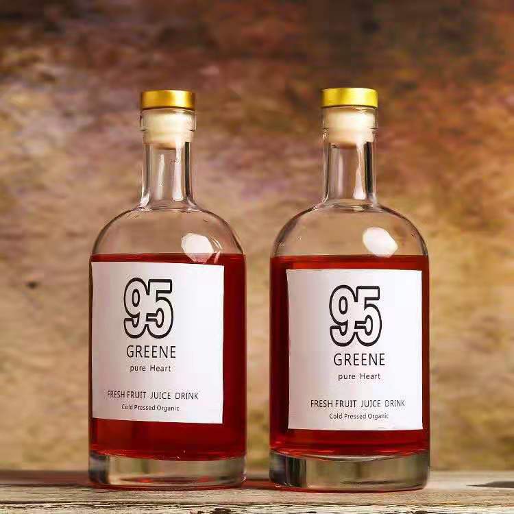 200ml 400ml 500ml 750ml 1000ml Bottle Glass Vodka Spirit Bottle