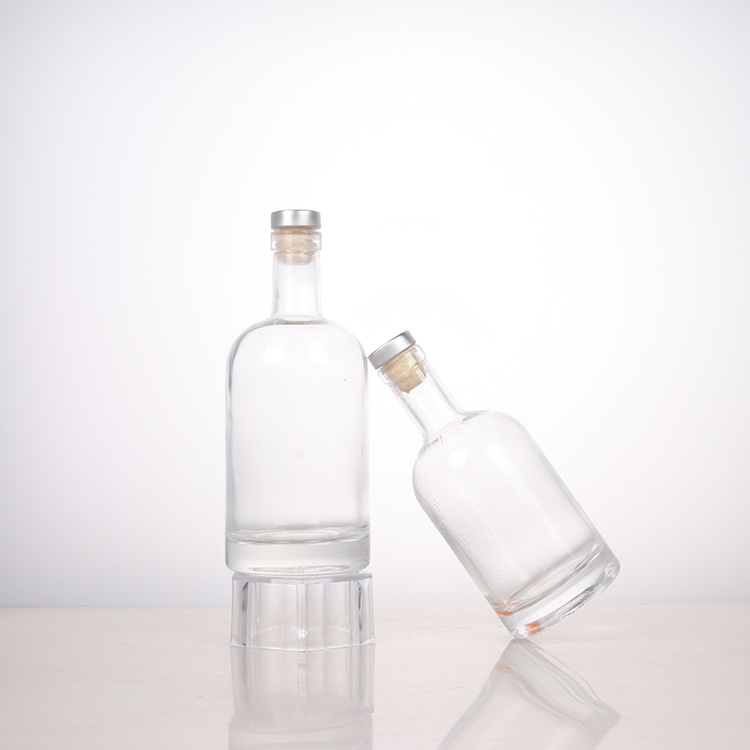 200ml 400ml 500ml 750ml 1000ml glass spirits bottles with stopper for gin vodka tequila liquor alcohol