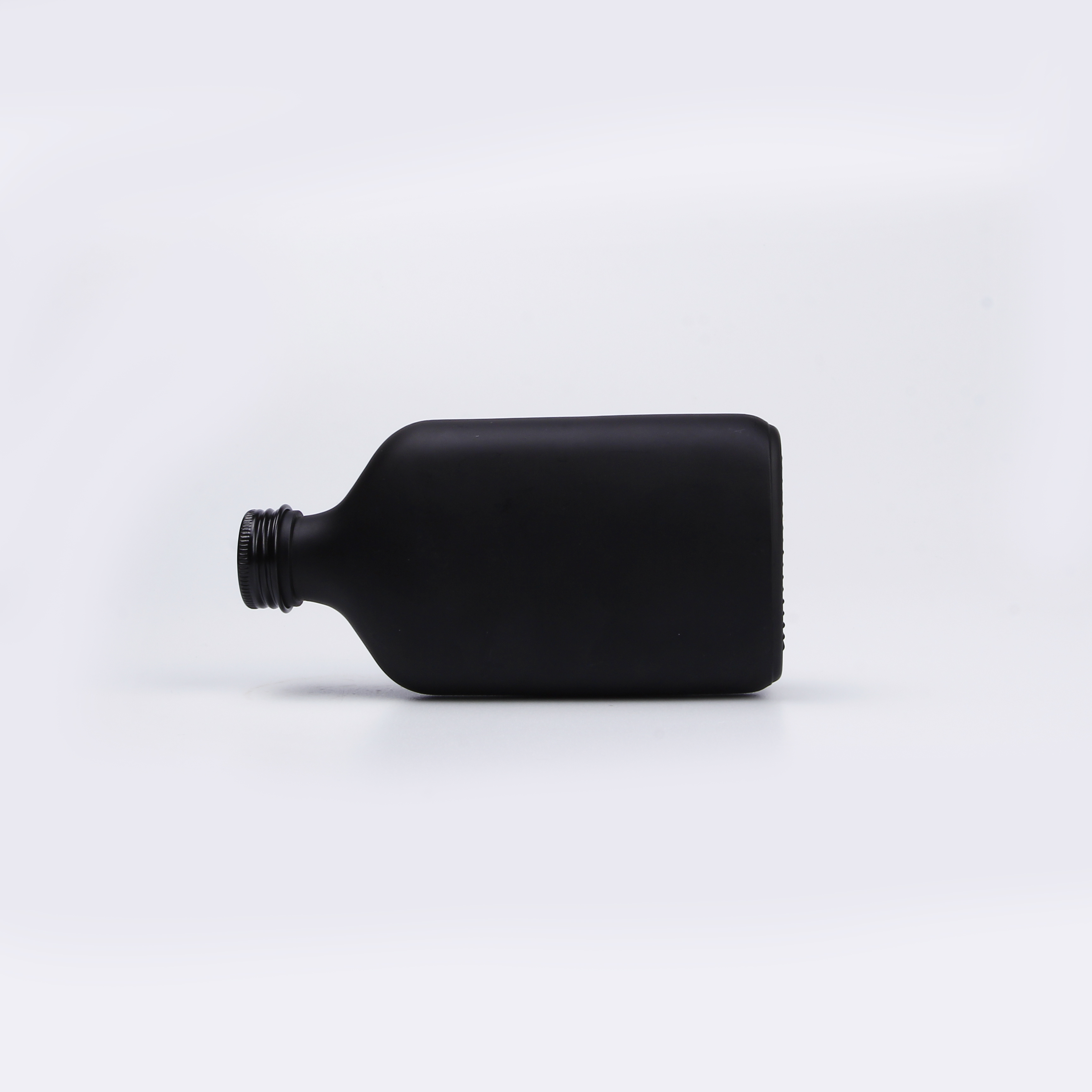 200ml Alcohol Liquor Drinking Flat Flask Glass Bottle With Aluminum Cap