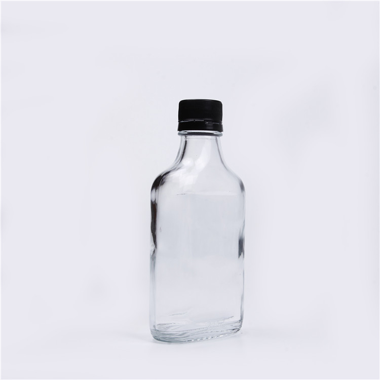 200ml Clear Empty Glass Bottle For Packing Vodka / Spirit / Liquor / Wine
