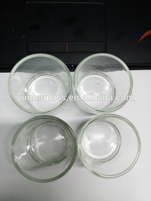 200ml Clear flint Transparent empty glass candle jars for candle making