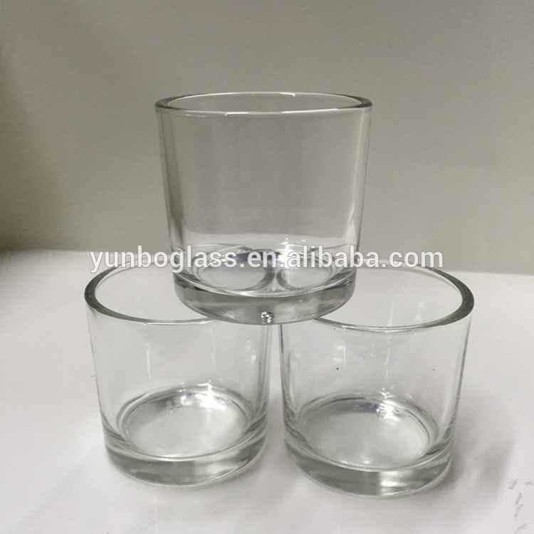 200ml Clear flint Transparent empty glass candle jars for candle making