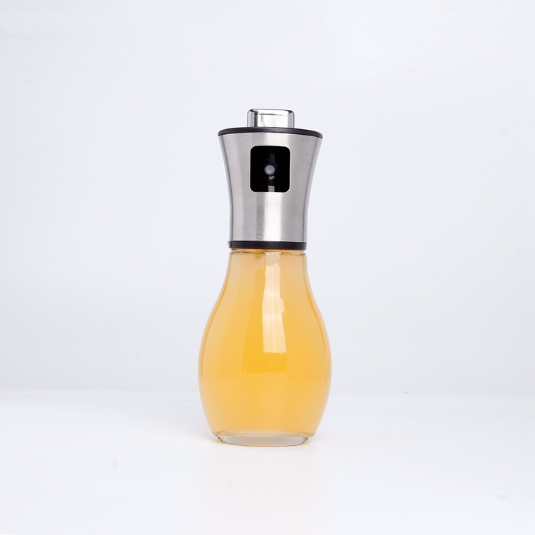200ml Custom Olive Oil Spray Bottles for Cooking with Stainless Steel Refillable Oil Sprayer Oil Vinegar Dispenser Bottle