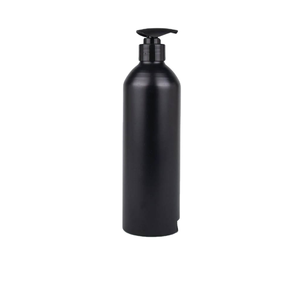 200ml Customized Personal Care Alu Material Lotion 350ml Bottles Use Frost Surface Cosmetic Aluminum Bottle With Pump