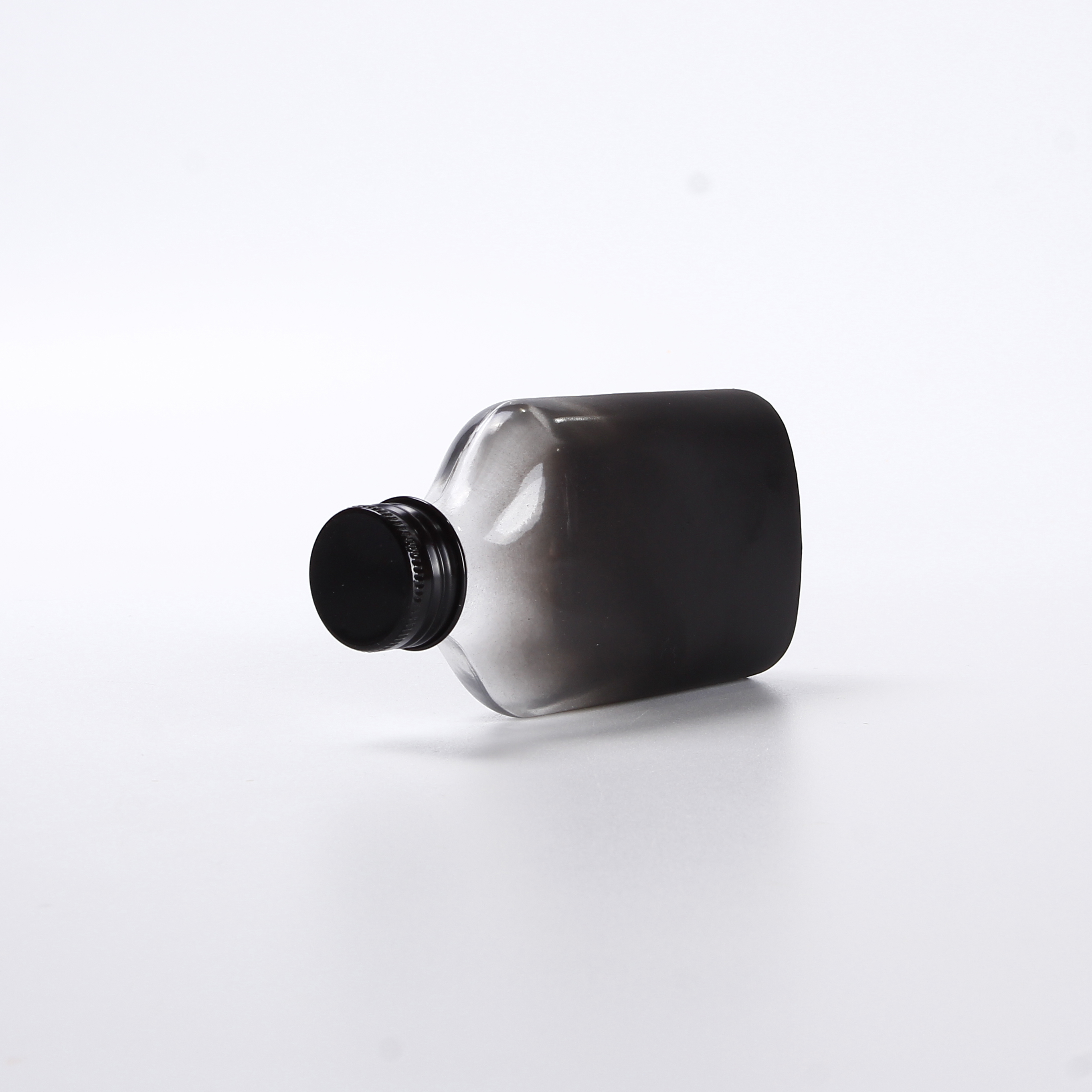 200ml Glass Bottle For Cold Brew Coffee 100ml Flat Flask Liquor Bottle 250ml 350ml 500ml For Whisky Vodka Custom Logo