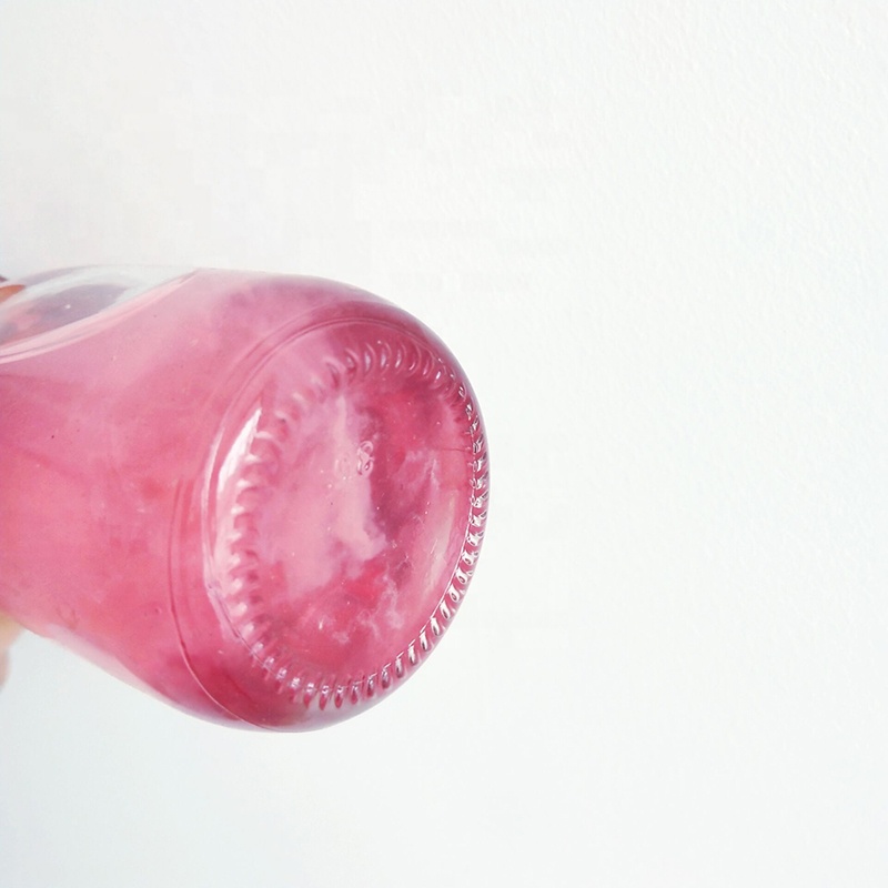 200ml Glass Round Frosted Bottle Coffee Cold Juice Beverage Bottle With Cork Cover