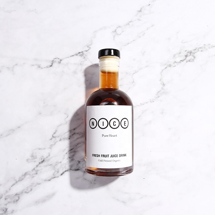 200ml High Flint Clear Round Glass Mojito Coffee Bottle For Vodka Whisky Rum Coffee Liquer Bottle