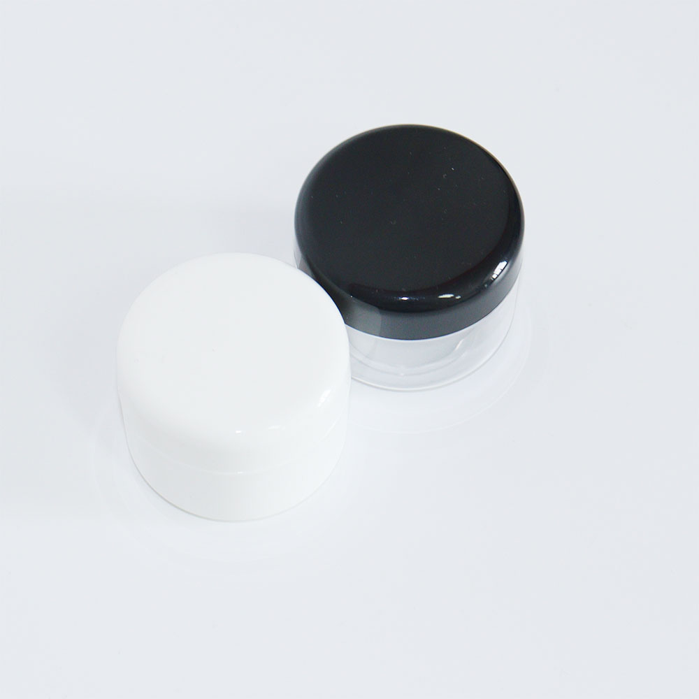 200ml High Quality transparent white double wall Plastic Jar Plastic Cosmetic Jar skin care cream jar with Screw Cap