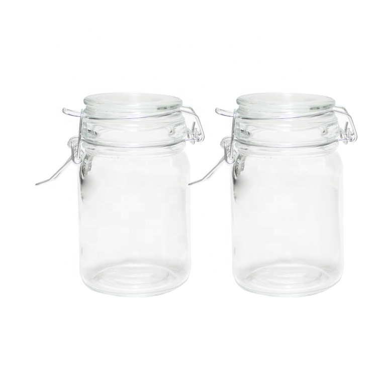 200ml Lead free sealed round bottom food glass jar glass candy jars wholesale