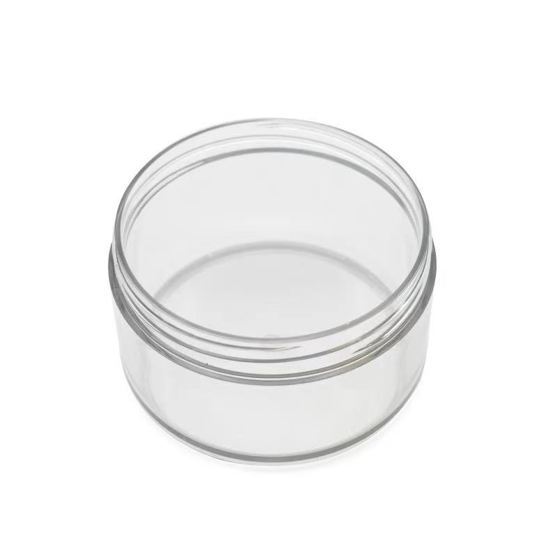 200ml Luxury transparent amber black PET screw top cosmetic packaging plastic container