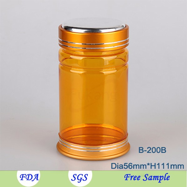 200ml PET Capsules Pharmaceutical biodegradable Plastic Bottle